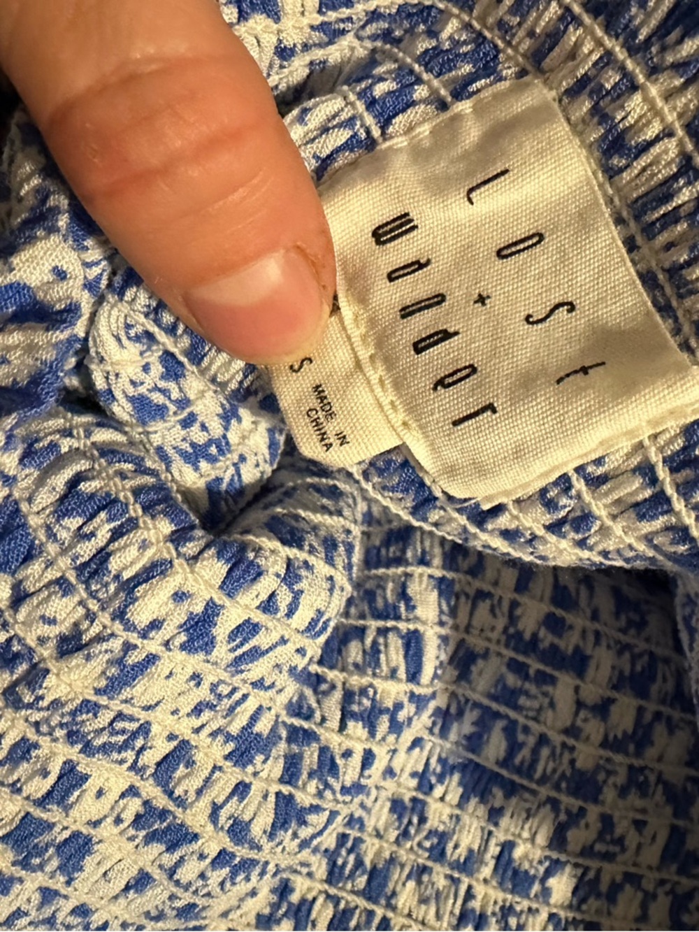 Lost and Wander Pick me skirt set blue white - Picture 4 of 4